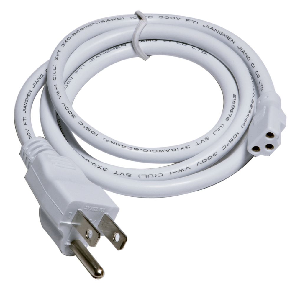 Access Lighting 785PWC-WHT InteLED 3ft Power Cord with Plug in White